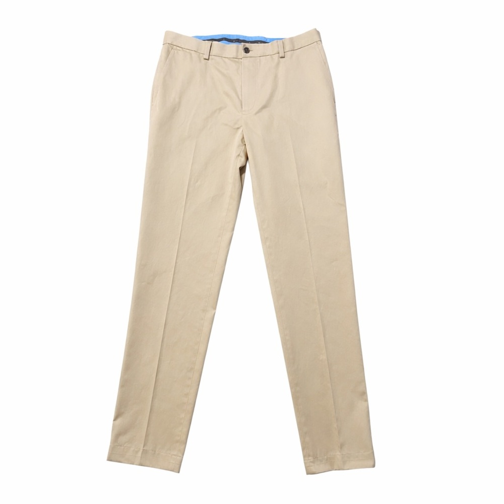 Brooks Brothers Clark Fit Chino Pants Mens 36x34 Khaki Stretch Advantage